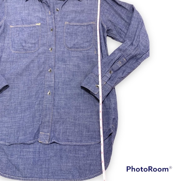 ✨Madewell Denim Button Down Tunic Top - Picture 7 of 7